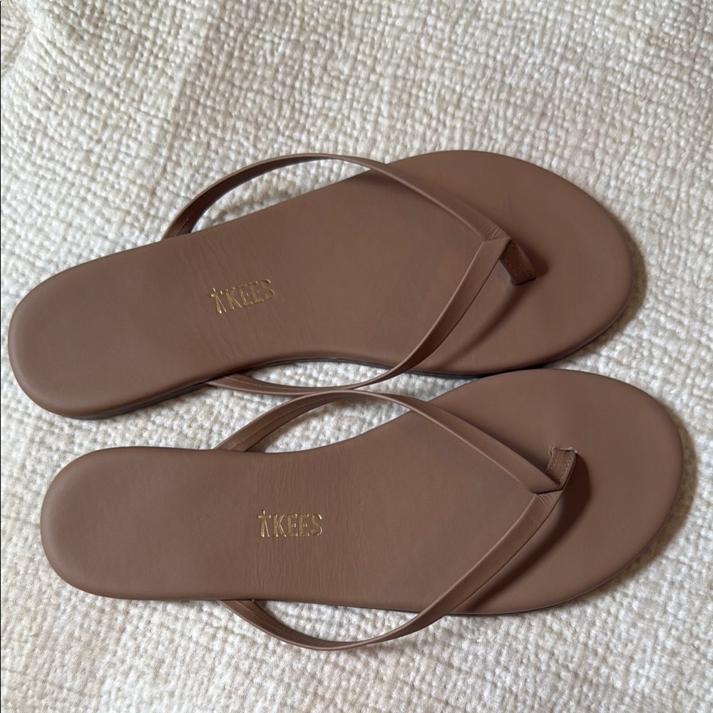 NWOT TKEES Lily Nudes Sandals with dust bag - Picture 4 of 12